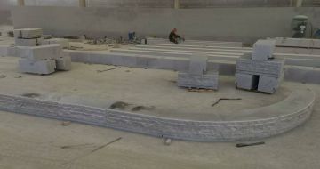 济宁 芝麻白整石坐凳（光面+自然面）