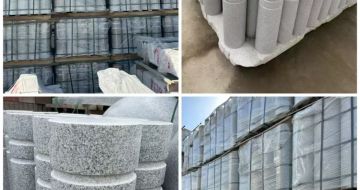 济宁 芝麻白花岗岩挡车柱、隔离柱多少钱