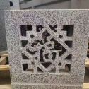济宁 芝麻白花岗岩镂空雕花灯笼