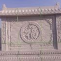 济宁 芝麻白花岗岩屏风，照壁，影壁