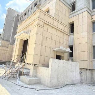 济宁 黄金麻干挂，工地实拍