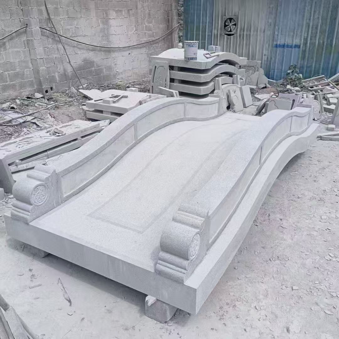 济宁 芝麻灰花岗岩园林景观 小石桥