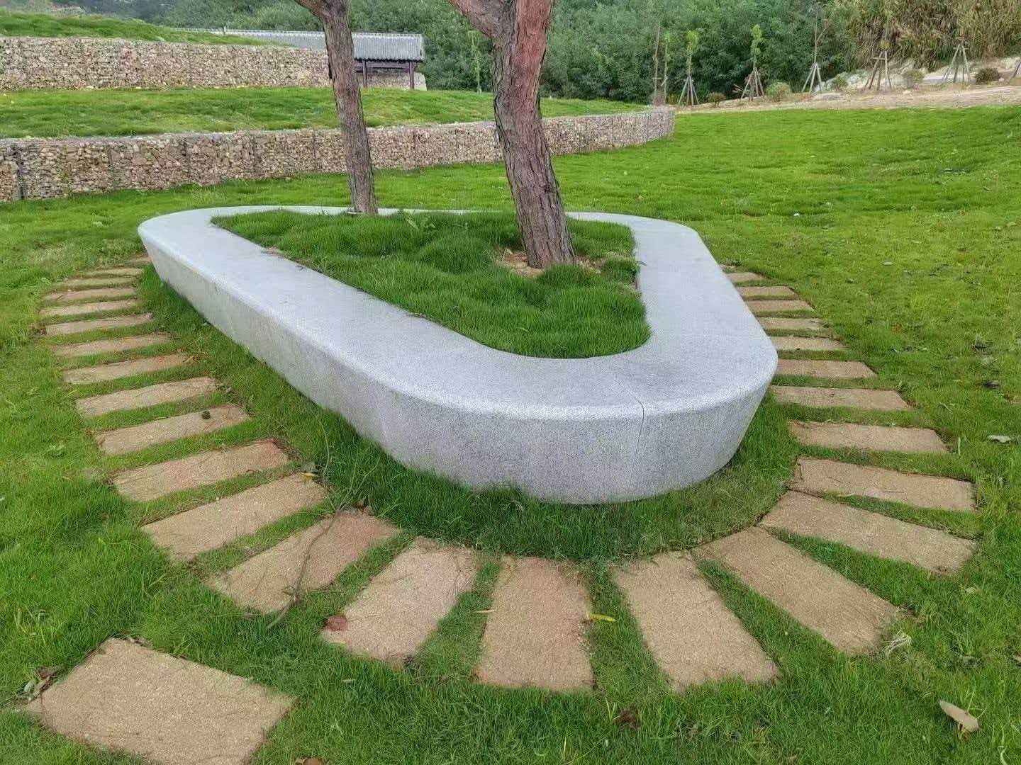 济宁 芝麻白光面整石坐凳