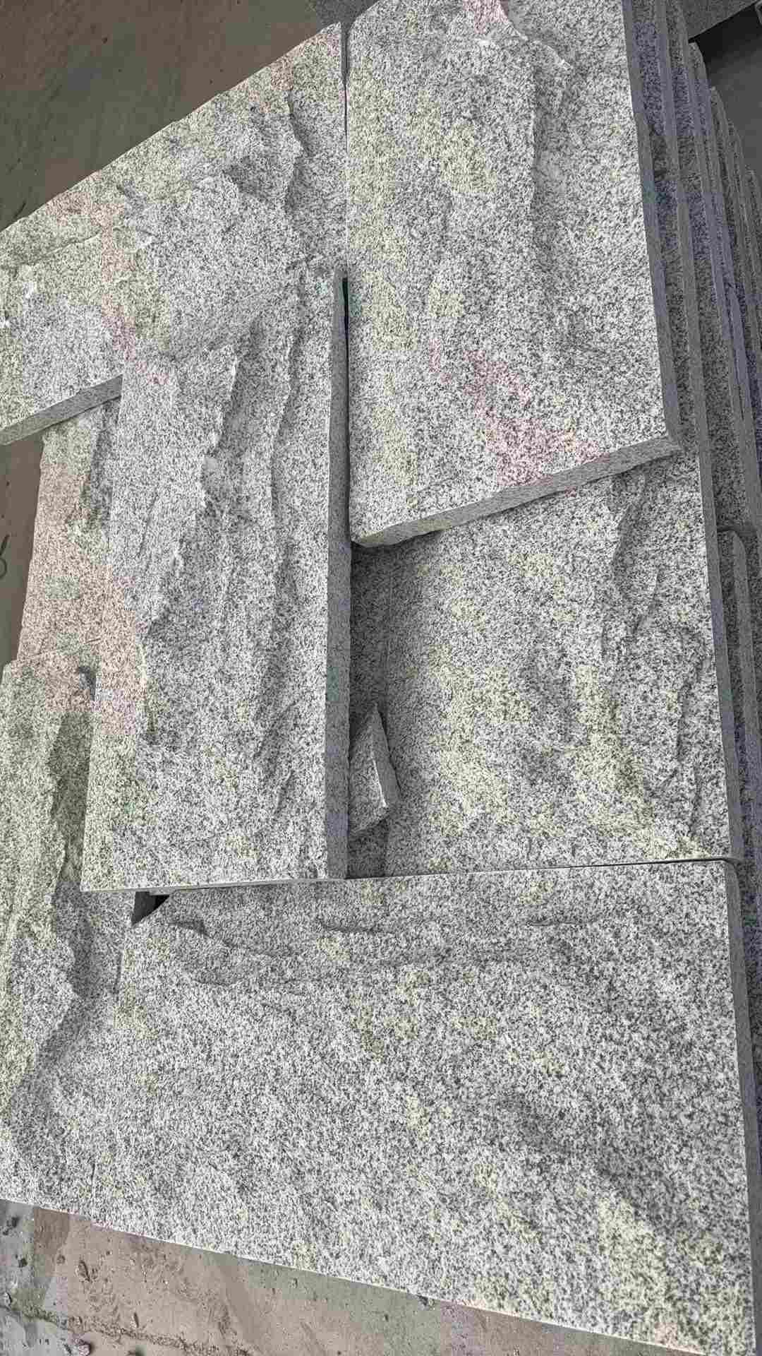 济宁 芝麻白自然面花岗岩成品板